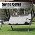 AYNEFY Swing Cushion Cover,Garden Courtyard Outdoor Waterproof 190T Polyester Taffeta Swing Seat Cover 3 Seats Swing Chair Hammock Seat Cushion fo...