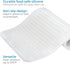 iDesign Lineo Silicone Kitchen Countertop Drying Mat for Pots, Pans, Glassware, Silverware, 16" x 12.4" x .24", Clear...