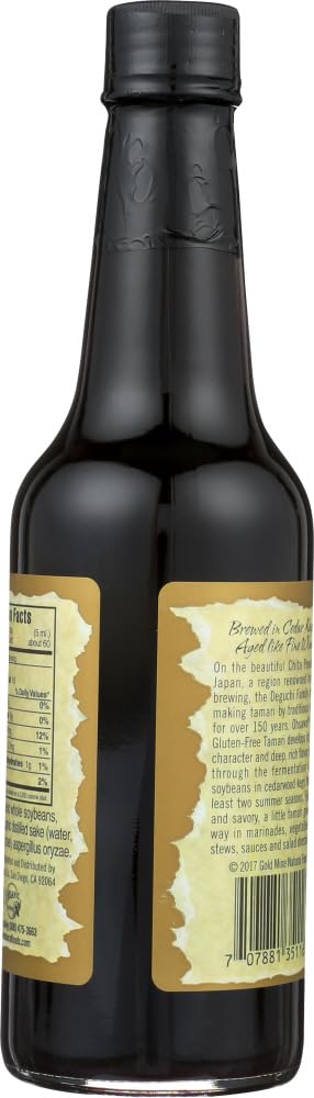 Ohsawa Organic Tamari, 100% Wheat-Free, Traditionally Brewed in Cedar Kegs for Extra Flavor - Japanese Soy Sauce, Low - Sodium, Gluten-Free, Vegan...