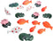 16 pcs Fish Frog Lotus Miniatures Garden Bonsai Mini Ornaments Fish Tank Decors...