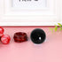 JIC Gem Small Black Obsidian Sphere Ball with Wooden Stand for Fengshui Healing Crystal Decoation Meditation Ball (2.2", 55mm)...
