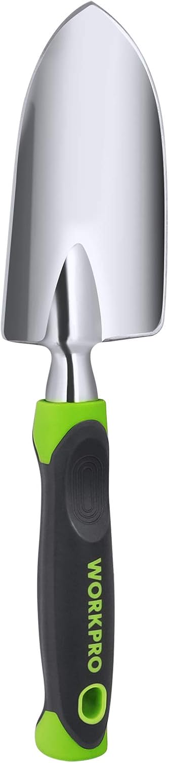 WORKPRO W152003 Garden and Flowerbed Hand Trowel, Heavy Duty Cast-Aluminum (Single Pack)...