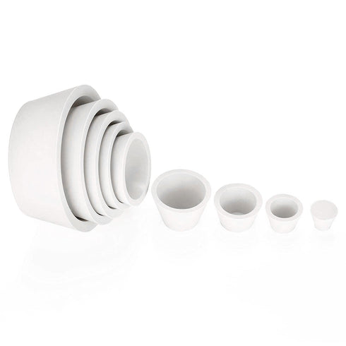 Buchner Funnel Flask Adapter Set, 9 in 1 White Filter Adapter Cones, Tapered Collar...