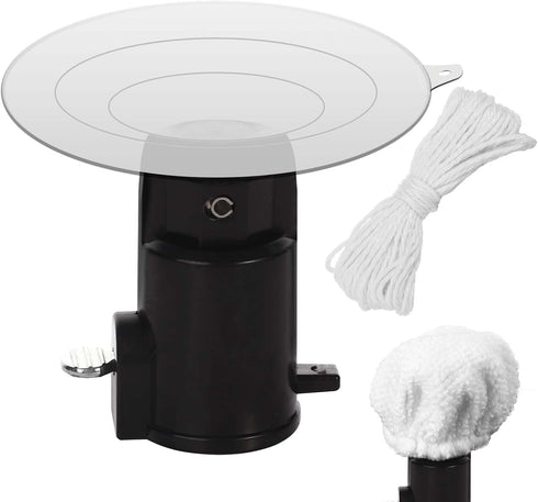 Light Bulb Changer for High Ceilings, with Rope & Anti-Dust Cloth Suction Cup Light Bulb Remover Light Bulb Changing Tool Compatible with DocaPole...