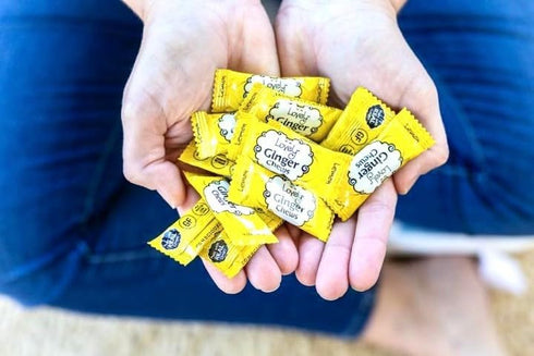 Lovely Candy Co. Lemon Ginger Chews, Made with Real Ginger, Individually Wrapped, 5oz (1-Pack) | Gluten-Free, Non-GMO, NO Artificial Ingredients, ...