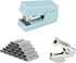 NUSIGN Mini Stapler, 20 Sheet Capacity, Office Desktop Stapler Blue, Includes 640 Standard Staples and A Staple Remover...