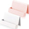 2 Pieces Business Card Holder for Desk Modern Plastic Name Card Case Display Stand Tabletop Business Card Rack for Women and Men (White, Pink)...