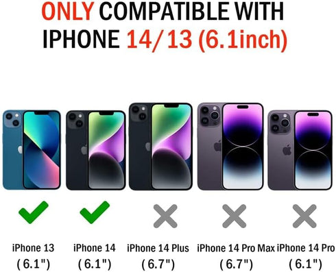 Stripes Case for iPhone 13/14, Hard PC+TPU Bumper Clear Protective Case Compatible with iPhone 13/14 6.1" 2021 2022 - Minimal Stripes and Rose Gol...