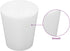 Silicone Rubber Stopper, (10-Pack, Size 4#) Tapered White Silicone Stoppers for Laboratory Sealing...