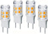4-Pack G8 LED Bulb,GY8.6/T4 Bi-pin Base LED 3W, 30W Halogen Bulb Replacement,for Under Cabinet Kitchen Lighting, Under-Cabinet Light, GE Microwave...