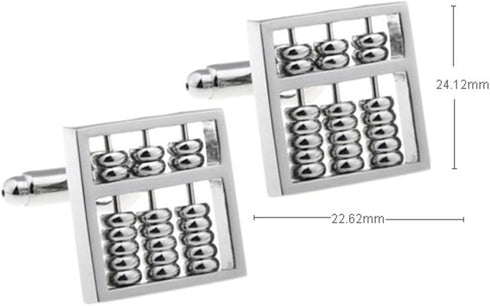 Abacus Cufflinks Beads Really Moves Pair Cufflinks a Counting Frame Nepohualtzintzin Suanpan...