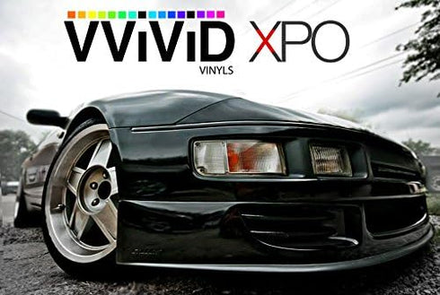 VViViD Black High Gloss Realistic Paint-Like Microfinish Vinyl Wrap Roll XPO Air Release Technology (1ft x 5ft)...