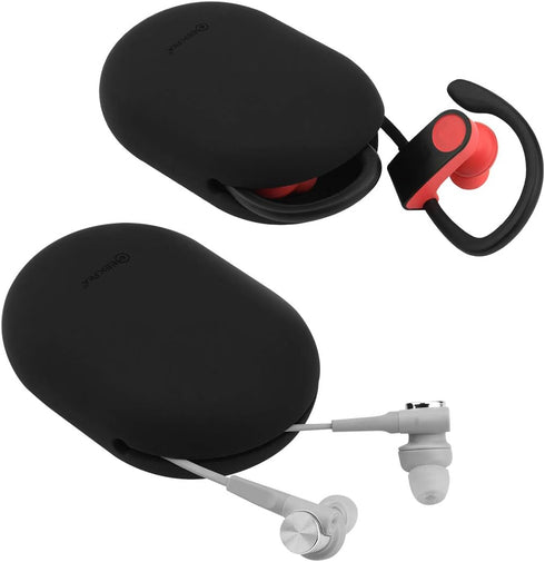 Geekria Earbuds Silicone Case for Jabra Sport Pace, Jaybird X3, X2, BlueBuds X, Pocket Soft Earphone Storage Bag Carrying Case (M+S, 2Pcs)...
