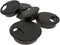 YXQ Desk Hole Cord Grommet 2 inch Wire Organizer Hide Adjustable Cables Through Computer Office Desk Cover Plug Cap Plastic Black, 5Piece...