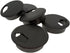 YXQ Desk Hole Cord Grommet 2 inch Wire Organizer Hide Adjustable Cables Through Computer Office Desk Cover Plug Cap Plastic Black, 5Piece...