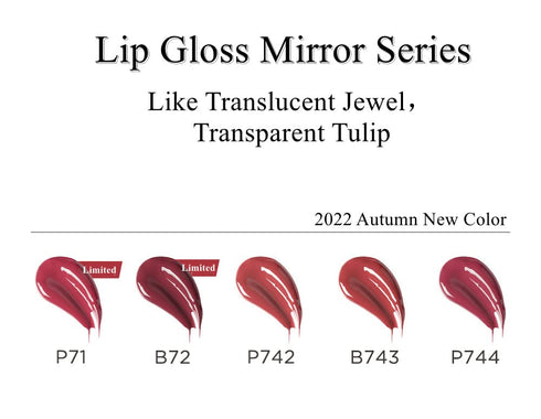 COLORKEY Lip Gloss Mirror Series, Hydrating Lip Gloss with Essential oil, High Shine Glossy Lip Tint, Hydrated & Fuller-looking Lips, Long-Lasting...