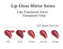 COLORKEY Lip Gloss Mirror Series, Hydrating Lip Gloss with Essential oil, High Shine Glossy Lip Tint, Hydrated & Fuller-looking Lips, Long-Lasting...