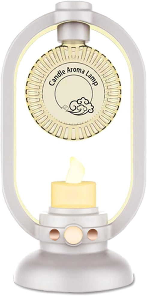 Candle Aromatherapy Lamp, Essential Oil Diffuser Humidifier, Lights with Automatic Human Body Sensing Function, Suitable for Bedroom, Office, Rest...