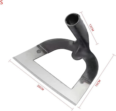 Handheld Hollow Hoe Thickened Manganese Steel Agricultural Weeding Hoe Planting Vegetable Gardening Loosening Soil Weeding Tools (S (20X15X12CM))...