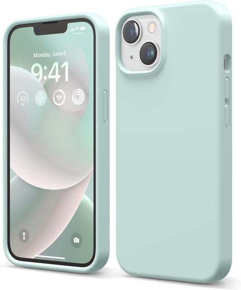 elago Compatible with iPhone 14 Case, Liquid Silicone Case, Full Body Protective Cover, Shockproof, Slim Phone Case, Anti-Scratch Soft Microfiber ...