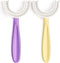 YOTEE U-Shaped Toothbrush Kids 2 PCS - Toddler Toothbrush with Food Grade Soft Silicone Brush Head, Manual Whole Mouth Toothbrush for Kids Age 6-1...