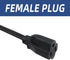 EP 9 Ft Heavy Duty Appliance Extension Cord - 14 Gauge 3 Prong SPT-3 Cable Wire, Ideal for Air Conditioners, Refrigerators, and Major Appliances -...