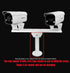 Security Camera Mount Holder for Double Surveillance Camera, Metal Steel One to Two Horizontal Cross Bar Dual Camera Mount Bracket Extension Bar H...