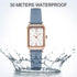 Women Wrist Watch Mini Ultra-Thin Elegant Simple Square Quartz Watches with Leather Strap 30M Waterproof Analog Watches for Girls Students Ladies…...
