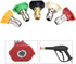 5Pcs Pressure Washer Nozzle Tips, Brass/Stainless Steel Multiple Degrees,Quick-connect to 4000 PSI High Pressure Washer Parts...