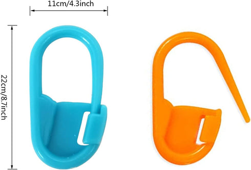GIRLOOKA 150 Pieces Knitting Crochet Locking Stitch Markers Colorful Knitting Crochet Locking Needle Clip Counter 10 Colors......