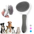CENTROVIO Self Cleaning Slicker Brush, Dog Cat Bunny Pet Grooming Shedding Brush - Easy to Remove Loose Undercoat, Pet Massaging Tool Suitable for...