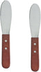Pack of 2 Stainless Steel Butter Spreader Knife with Wooden Handle...