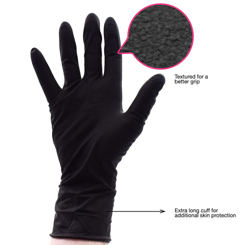 Colortrak Premium Grip Reusable Gloves, 4 Pairs (8 Gloves Total), Powder Free Latex, Durable and Chemical Resistant, Textured for Better Grip, Ext...
