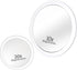MIRRORVANA 20X & 10X Magnifying Mirror Set with 3 Suction Cups Each - Compact & Travel Ready Mirror for Makeup - Sizes: 6" and 4" Wide...