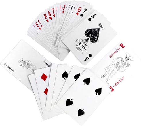 Regal Games Euchre Card Games 2 Pack - Adult Playing Card Game Set with Score Sheets - Family Fun Game Night - Ideal for 2-4 Player...