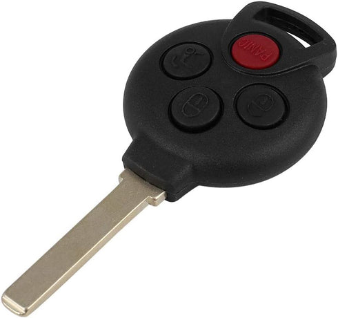 uxcell New Replacement Keyless Remote Car Key KR55WK45144 315Mhz PCF7941 Chip 3+1 4 Button for Mercedes Benz Smart Fortwo 2008-2015...