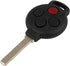 uxcell New Replacement Keyless Remote Car Key KR55WK45144 315Mhz PCF7941 Chip 3+1 4 Button for Mercedes Benz Smart Fortwo 2008-2015...