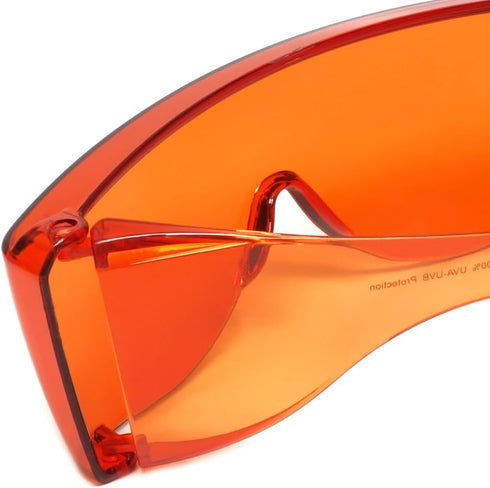 Calabria 3000 Orange Fitover Dental Safety Glasses Protection for Teeth Whitening LED Light Eye Shield Red Light Goggles Blue Light Blocking Glass...