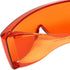 Calabria 3000 Orange Fitover Dental Safety Glasses Protection for Teeth Whitening LED Light Eye Shield Red Light Goggles Blue Light Blocking Glass...