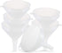 6 Pack - 3.5" Funnels for Filling Bottles -Multi-Purpose Funnels for Kitchen Use - Plastic Funnel Set with Long Reaching Spout - for Easy and Smoo...