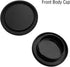 E-Mount Body Cap + Rear Lens Cap Cover Kit for Sony A7 A7II A7III A7IV A7S A7SII A7SIII A7RII III A7RIV A7RV A7C A9 A6600 A6400 A6300 A6100 A6000 ...