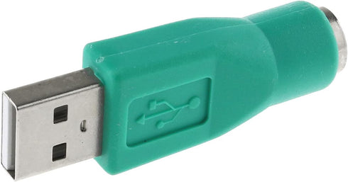 USB to PS2 Adapter 2PCS Green PS/2 Female to USB Male Converter Adapter for Mouse and Keyboard, Green...