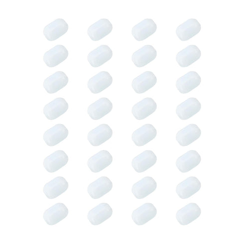 MECCANIXITY Magnetic Stirrer Mixer Stir Bar Rod 10mm/0.39" Cylinder Shape PTFE Coating Magnet White for Laboratory 32Pcs...