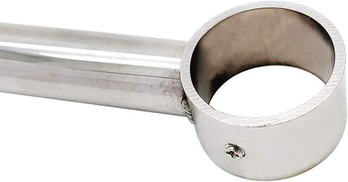 Ceiling-Mount Bracket Wardrobe Pipe Bracket Rod Lever Support Holder Fit 32 to 33mm Rod 250mm/9.8" Length-2pcs...