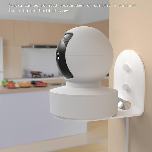 Metal Wall Mount for Kasa Indoor Pan/Tilt Smart Security Camera, Upside Down or Upright Your Camera on Any Wall You Want, Get Any Viewing Angles (...
