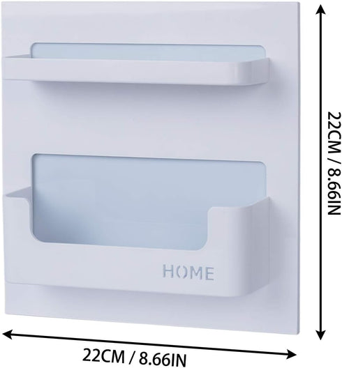 Bedside Shelf - Stick On Wall Mounted Bed Room,Dorm,Office Adhesive Floating Accessories Caddy Organizer/Holder for Phone,Glasses,Remote Control,K...