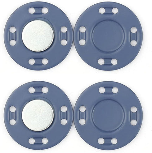 MAHAVIMOKSA 20mm/0.65" Magnetic Coat Snap Button Invisible Hidden Sew in Button Fastener for DIY Craft Clothing Sewing Bag Purse Leather Scrapbook...