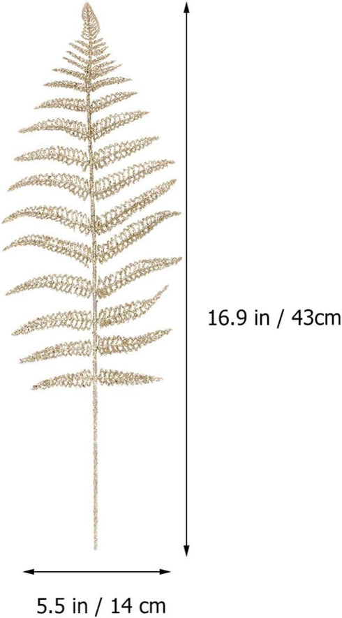 NUOBESTY Christmas Leaves Christmas Artificial Flashing Leaves Xmas Tree Hanging Ornament DIY Christmas Wreath Crafts for Wedding Christmas Tree D...