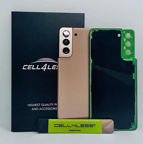 CELL4LESS Back Glass for The Samsung S21+ Plus Kit W/Lens Replacement Kit (Gold)......