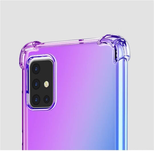 Aikukiki Case for Galaxy A25 5G,Galaxy A25 5G Case,Gradient Anti-Shock Bumper Slim TPU Case with Four Reinforced Corners Airbag Phone Case for Sam...